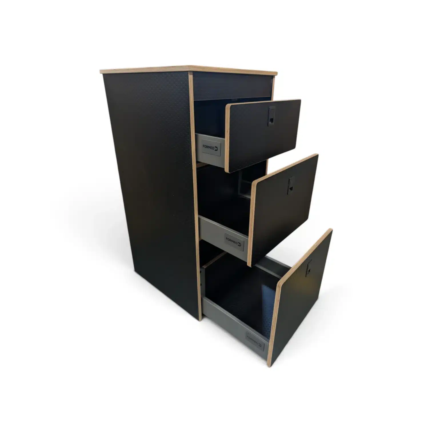 3 Drawer Hexa Birch tower Pod soft close runners Phenolic ply buffalo board - Image 4